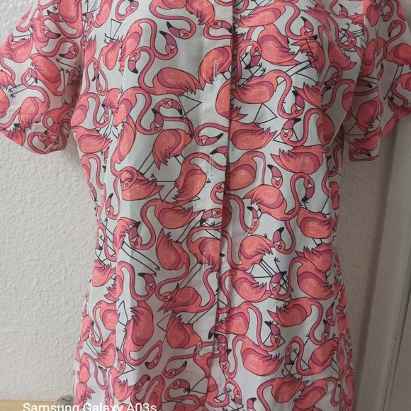 SSLR EUC Flamingo Button Down - Picture 2 of 5